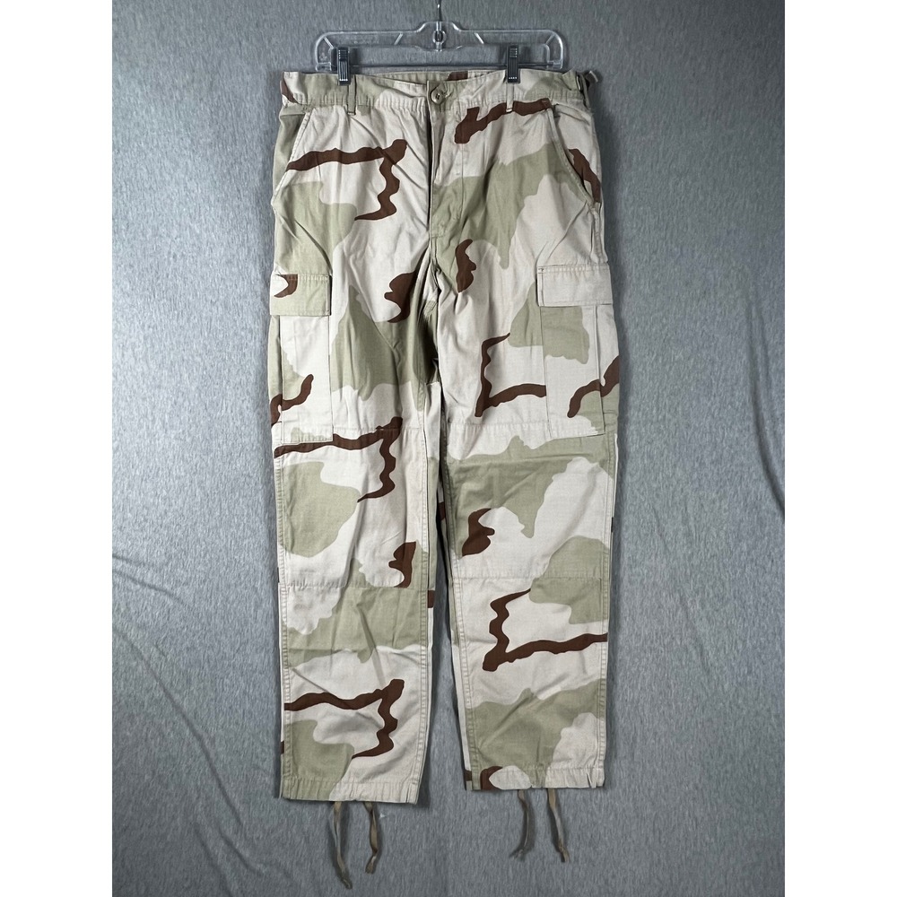 Vintage US Military 3 Color Desert Camo Cargo Pants Mens Medium Regular 90s USA